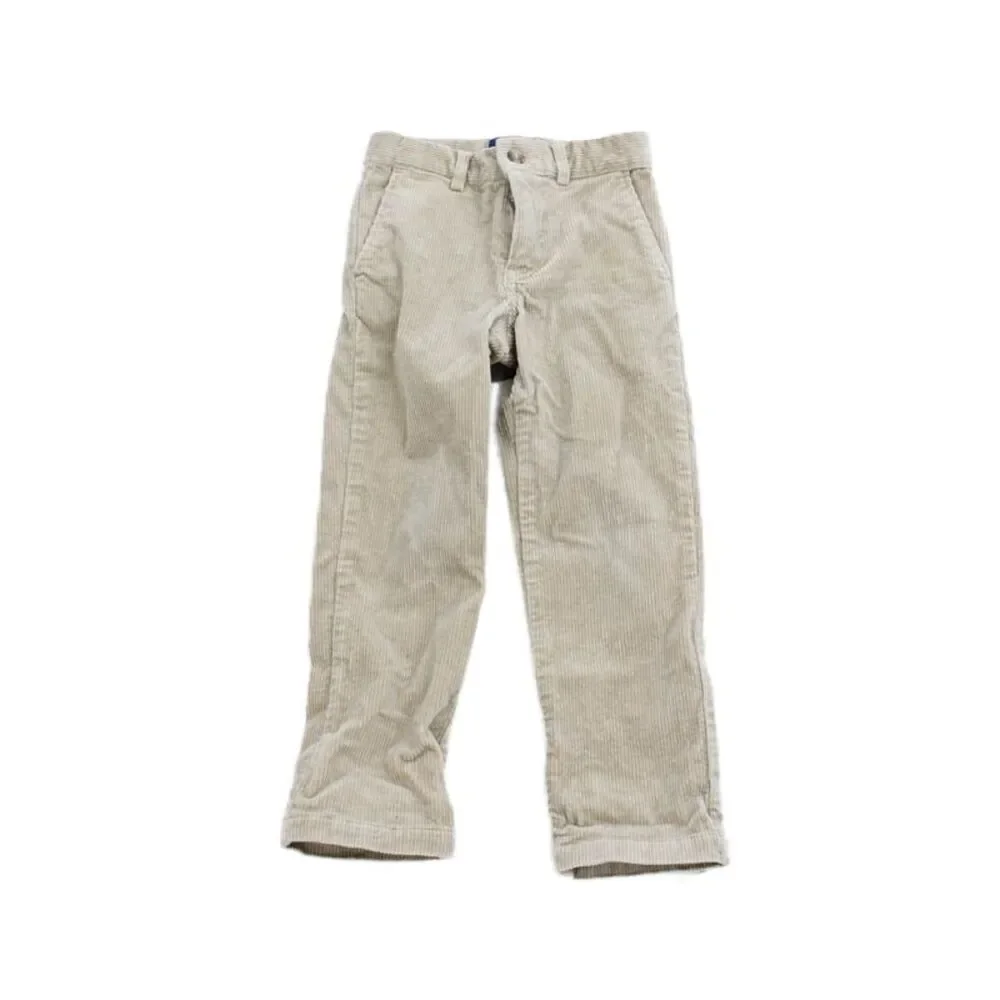 Polo Ralph Lauren Boys Cotton Buttoned Cuffed Hem Corduroy Pants Brown Size 4